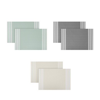 Набор салфеток сервировочных ПВХ, 2шт, 30x45см, "Фоджа", 3 цвета