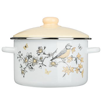 Люмен Кастрюля эмалированная 4л, индукция