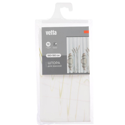 Штора для ванной тм VETTA Селеста, ПЕВА 60 г/м2, 180x180 см, 4 дизайна