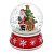 СНОУ БУМ Снежный шар Дед Мороз 6,9x8,2 см, полистоун, стекло