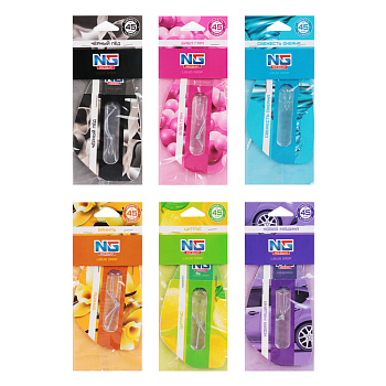 NEW GALAXY Ароматизатор мембранный 5мл Liquid drop, бабл гам,океан,новая машина,черн.лед,цитрус,вани