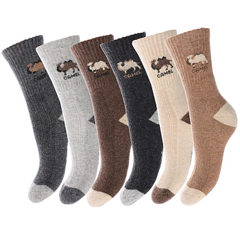 GALANTE Носки из монгольской шерсти,47%овечья шерсть, 23%п/а,25%п/э,5% спандекс,р.27-29,разноцветные