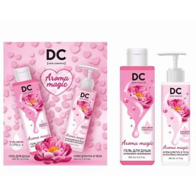 Подарочный набор женский DC Aroma magic:Гель для душа 200мл+крем для рук и тела 100мл
