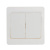 Выключатель двухклавишный скрытой установки Intro Style, 10А-250В, IP20, СУ,7-104-01, белый