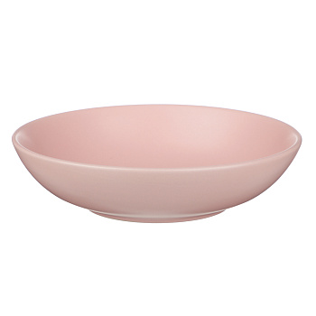 Тарелка для супа/салатник 20см, тм MILLIMI розовый, керамика