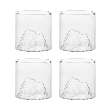MILLIMI Набор стаканов Вершина 150 мл, 4 шт, стекло