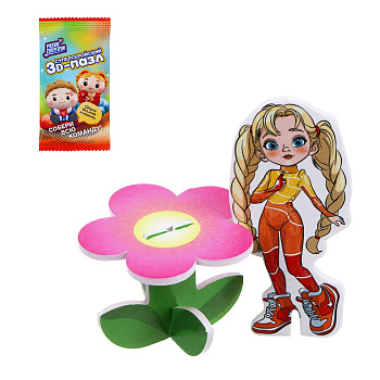 BY Пазл 3Д "Русские Супергерои", 6х8,4см, пенокартон, 25 дизайнов