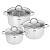 VETTA Фултон Набор кастрюль 6 пр. (2,9л+4,0л+5,4л) со стекл. крышкой