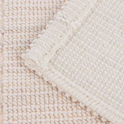 Коврик петельный, хлопок, 60x40см, одинарный, экрю