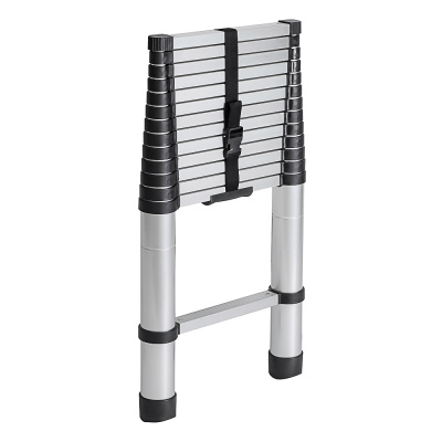 ЕРМАК Лестница телескопическая (макс.нагрузка 150кг) алюминий, 14 ступеней (4,1м)