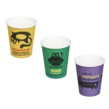Капитан Весельчак Набор стаканов бумажных, 6 шт, 220 мл, серия приколы, арт О-2