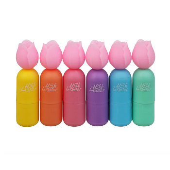 Маркер-выделитель "Тюльпан", 6 цветов, шоу-бокс