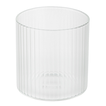 Стакан тм MILLIMI Симпл, 300мл, стекло, рифленый