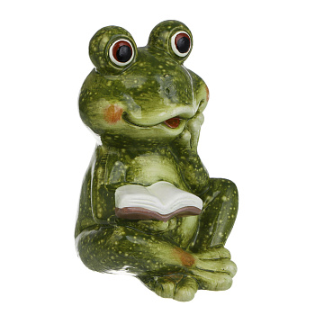 Фигура садовая "Лягушка" тм INBLOOM, 11х10,5х15см, глина