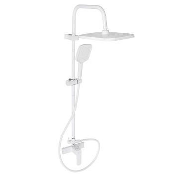 СоюзКран Душ сист с цинк смесит (картридж 35мм), верх 1 реж 300*200мм, ручн 3 реж 105*125мм, белый