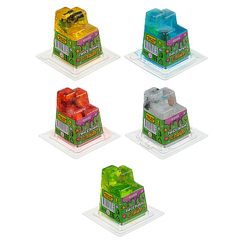 ИГРОЛЕНД Игрушка для детей из полимерных пластичных масс, "Пиксельный Слайм" 150 мл, с фиг., 4 диз.