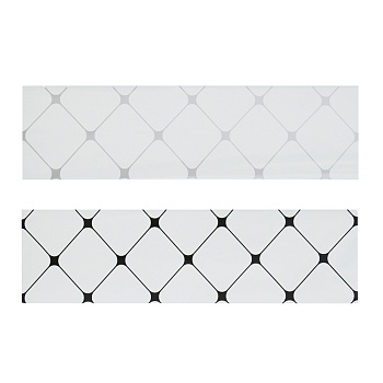VETTA Наклейка на кафель, ПВХ, 60x90см, 2 дизайна, квадрат