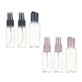 Набор для косметики дорожный 3 предмета (2 шт-50 мл, 1шт-30мл) тм ЮНИLOOK, пластик, 2 цвета