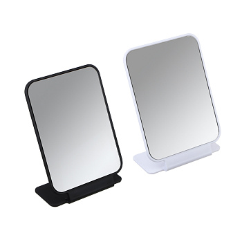 ЮНИLOOK Рефлект Зеркало настольное, пластик, стекло, 20,5х14,5см, 2 цвета