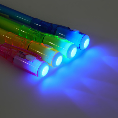 Ручка-шпион с невидимыми чернилами, 4 цвета, шоу-бокс