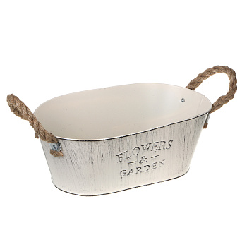 Кашпо тм INBLOOM, 26х10см, металл