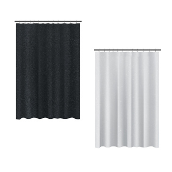 Шторка для ванной тм VETTA Shine, ПЕВА 100 г/м2, 180x180см, 2 цвета