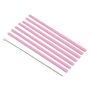 Набор трубочек для напитков тм Fntastic с щеткой, 0,7x23 см, пластик, 7 шт