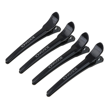 Зажимы для волос ЮНИLOOK, 4 шт., 10см, пластик, ACS-96