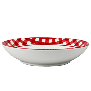 Салатник Черри тм MILLIMI, 20см, фарфор, белый