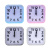 LADECOR CHRONO Будильник, 8,5х8,5х3,5см, 1xAA, пластик, 4 цвета LADECOR CHRONO Будильник, 8,5х8,5х3,5см, 1xAA, пластик, 4 цвета