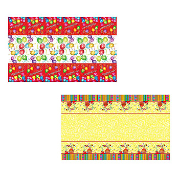 Скатерть праздничная тм Fntastic, 180х108см, полиэтилен, 30мкм, 2 вида