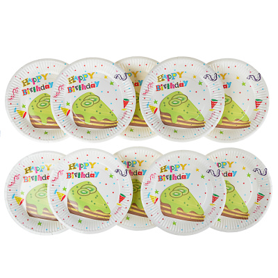 Набор тарелок тм Fntastic, 10шт, бумажные, 18см, 8 видов