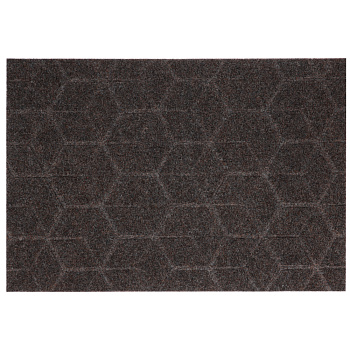 Коврик придверный, влаговпитывающий, антискользящий, SHAHINTEX ПРАКТИК Соты, 40х60, мокко