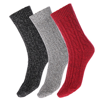 GALANTE Носки женские, р.23-25, 65% полиэстер, 20% акрил, 15% шерсть, цвета в ас-те, арт.3