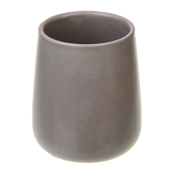 VETTA Стакан для ванной комнаты, 400 мл, 10,4x9x9 см, керамика, "Космос", мокко