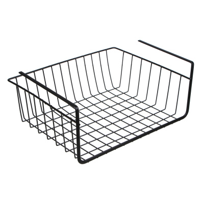 Корзина подвесная на полку тм VETTA, 35х26х13,5см, металл, цвет черный