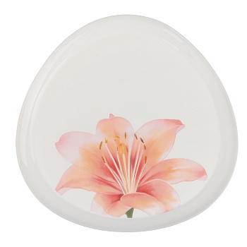 MILLIMI Лилия Блюдо, опаловое стекло, 30.5см, треугольная форма