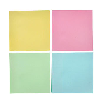 Блок с клеевым краем бумажный ClipStudio 76x76мм, 100 листов, 4 цвета