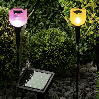 INBLOOM Фонарь на солн батарее 30х4.8см, 1LED, белый, 1.2V 40mAh Ni-MH, пластик