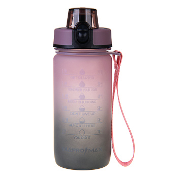 SILAPRO MAX Бутылка спортивная с замком, ULTIMATE GREY -ELDERBERRY, 550мл, РС