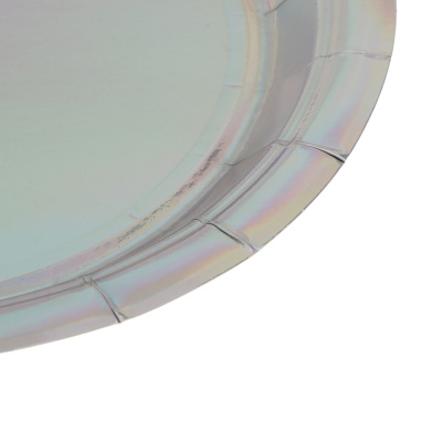 Fntastic Набор тарелок одноразовых, 6 шт, 18 см, голография, бумага