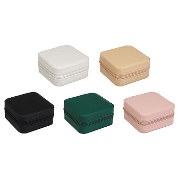 Шкатулка для украшений, 9,5x9,5x5 см, ПВХ, 5 цветов