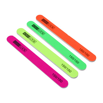 Пилка шлифовальная тм ЮL 2-х сторонняя, 150/150 грит, ЭВА, пластик, 17,8 см, 4 цвета