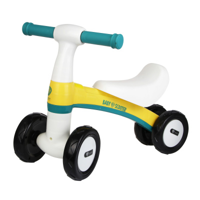 Беговел 4х колесный, тм BY SPORT, бело-желтый