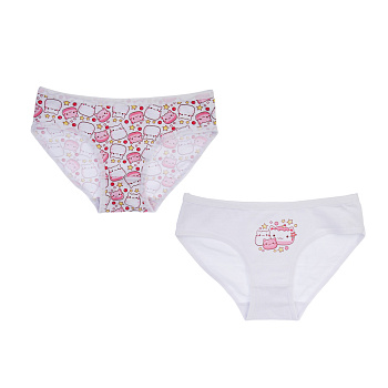 GALANTE Трусы-слипы для девочек 2 шт, р.110-116, 95%хлопок, 5%спандекс, разноцветный, НБ25-23