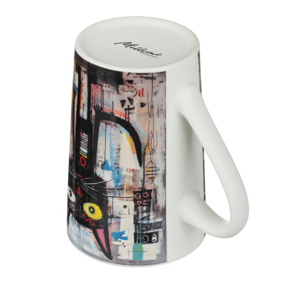 Кружка тм MILLIMI Кошачий глаз, 380мл, фарфор, 4 дизайна