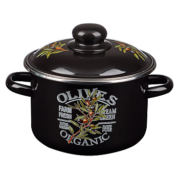 Ветка оливы Кастрюля эмалированная 2л