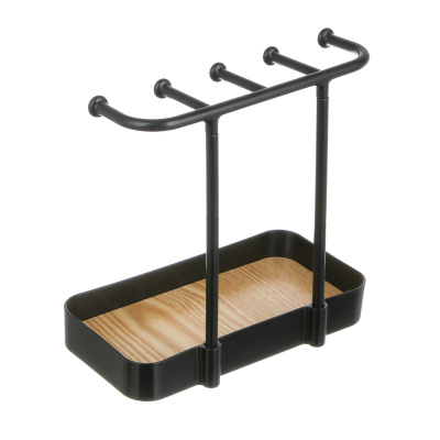 Подставка держатель для украшений, 20x10x19 см, пластик, МДФ, 2 цвета