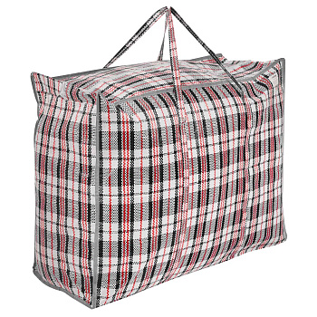 Сумка хозяйственная тм VETTA Клетка, 60x50x30см, 90 литров, до 10кг, полипропилен, 2 цвета