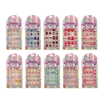 ХОББИХИТ Набор накладных ногтей, ABS, 14х6,4 см, 10 дизайнов